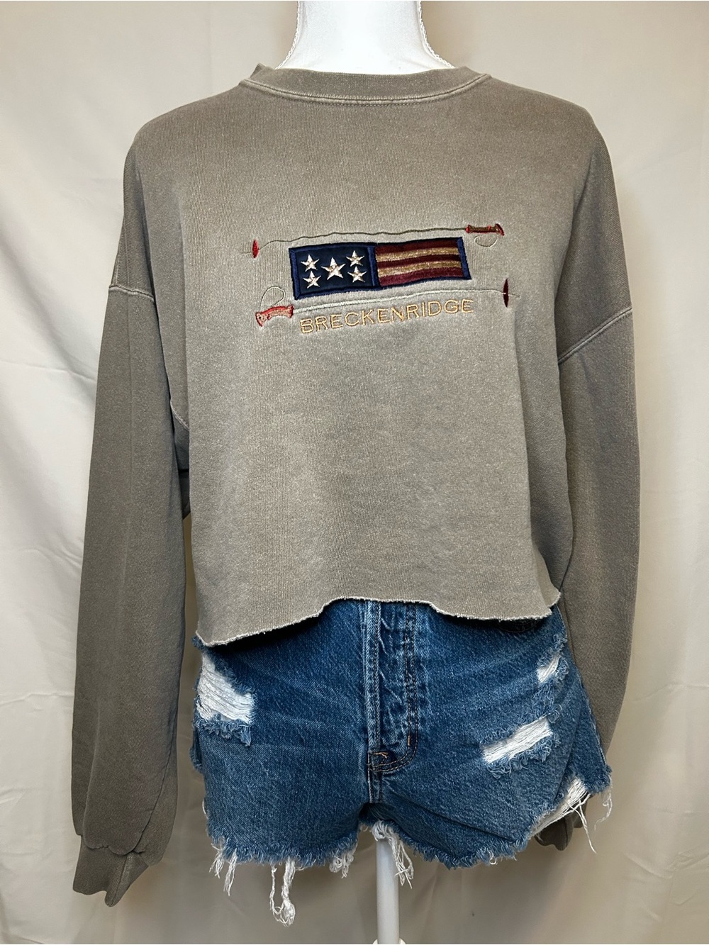 Oarsman Longsleeve Crop Top